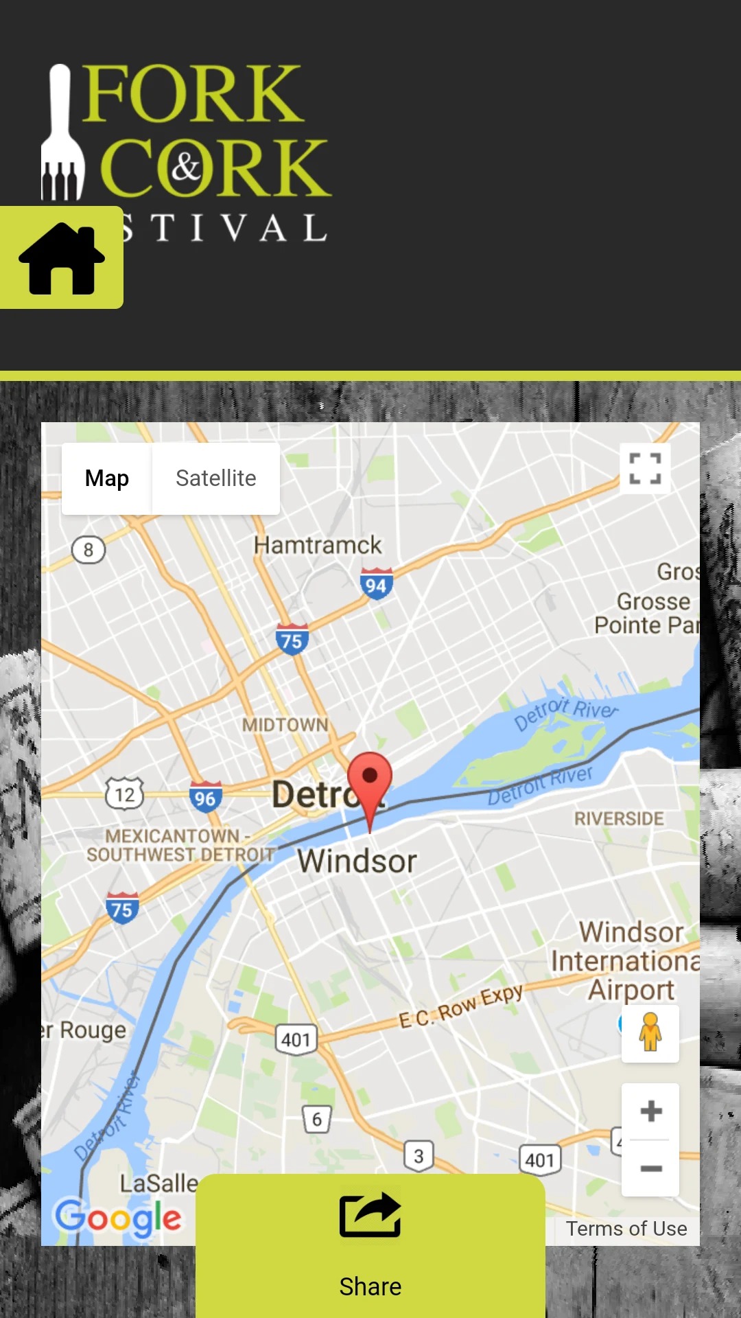 Fork & Cork: mobile festival map