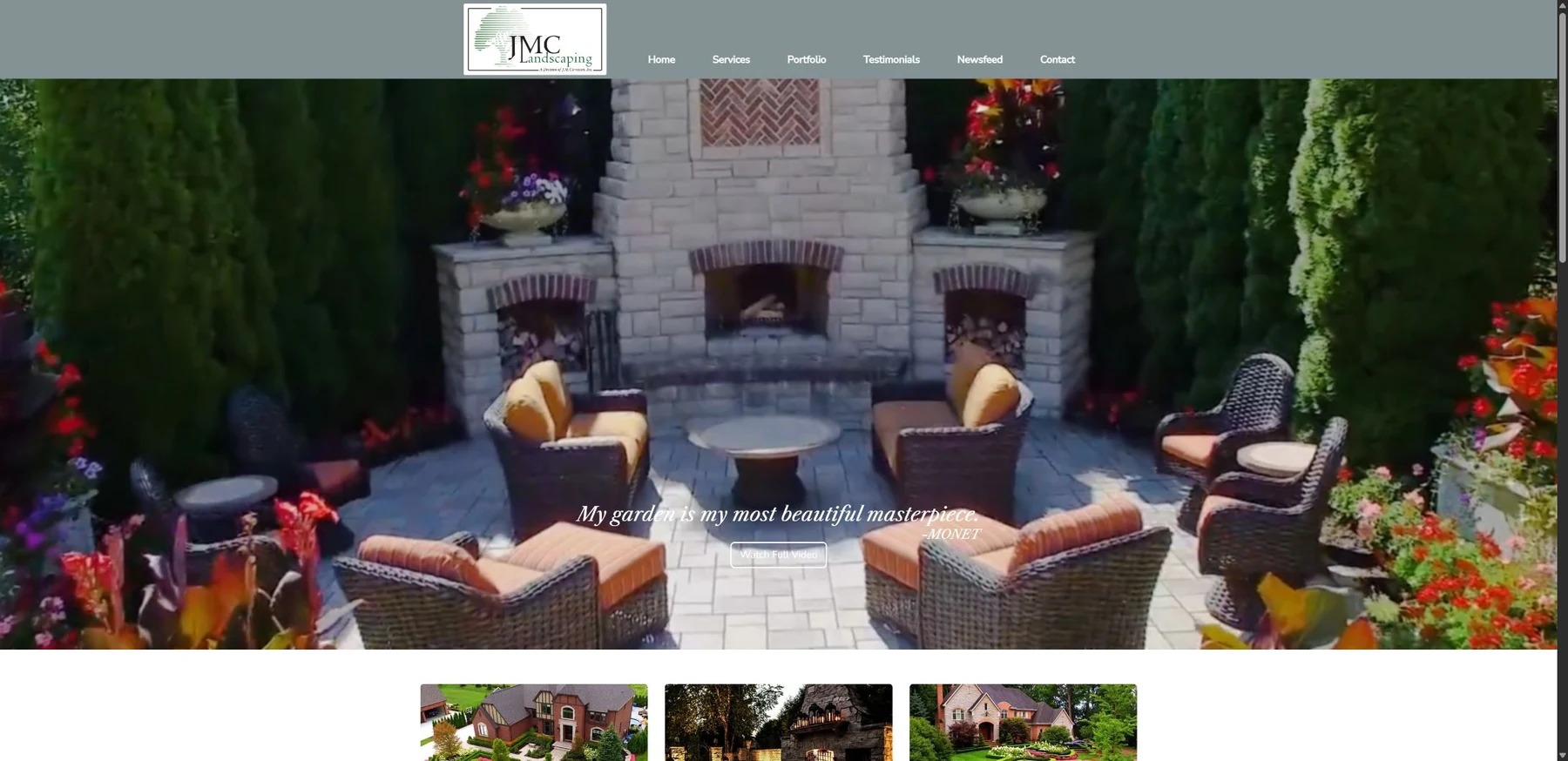 JMC Landscaping: landscaping website