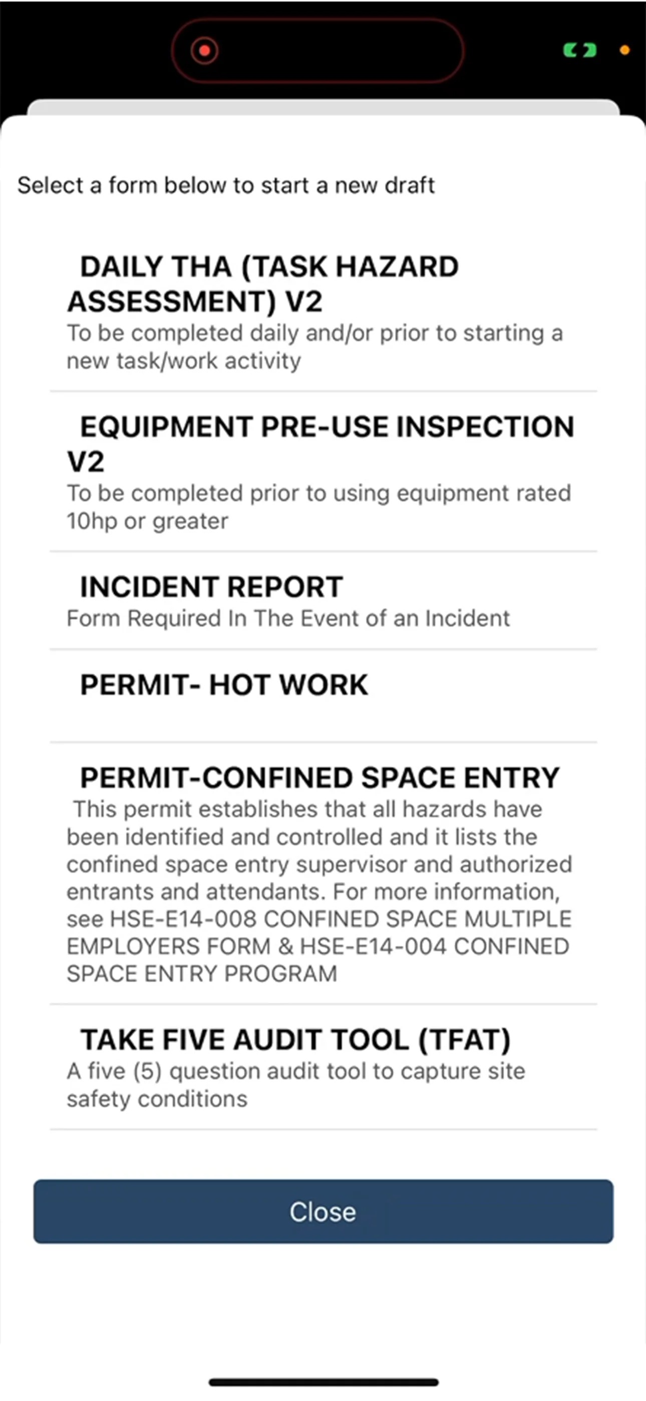 Amico Safetynet field workflow